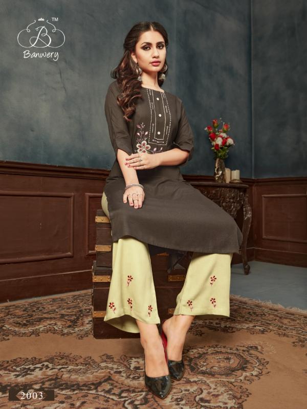 Banwery Kangana 2-Rayon-Kurti-With-Bottom